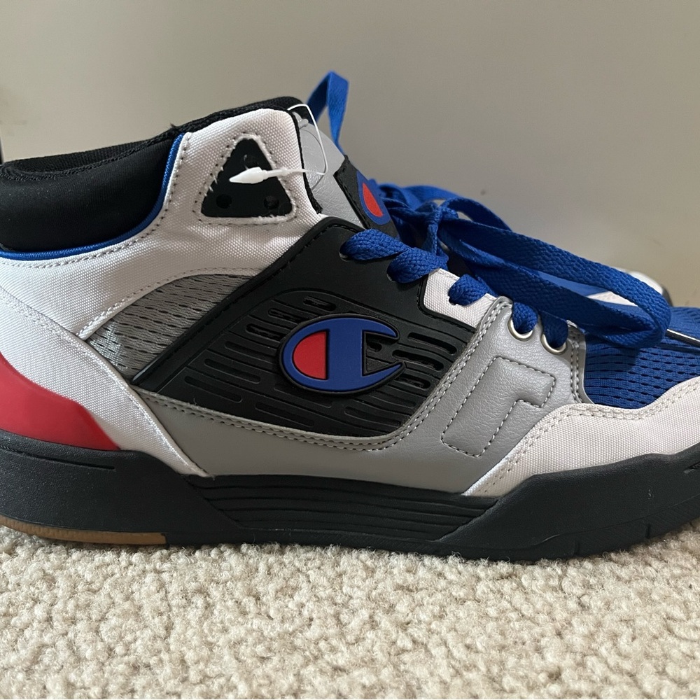 Champion Men’s Black, Blue, and Red Sneakers